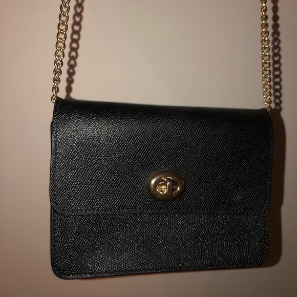 COACH LEATHER BLACK BAG - Picture 8 of 10